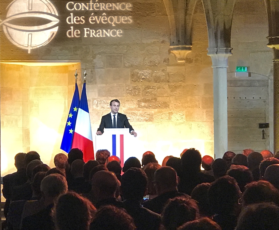 Macron discours aux Bernardins 2018